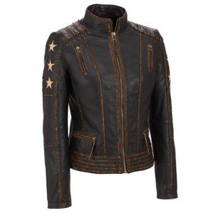 New - Unique and Fabulous Leather Jacket